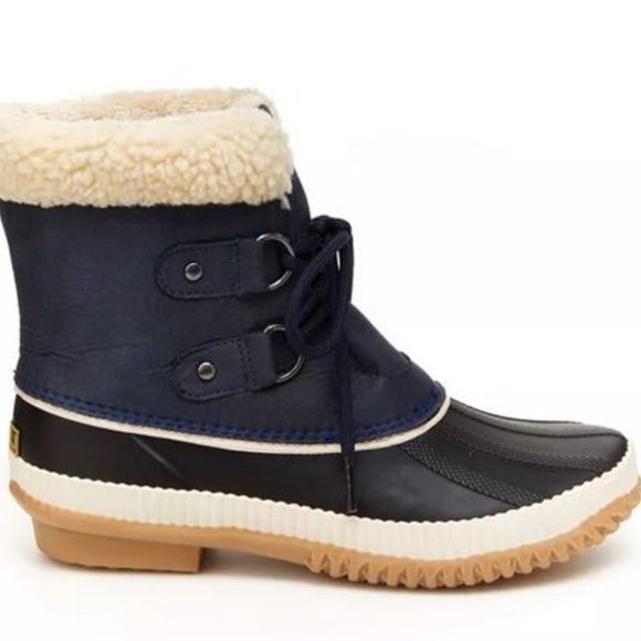 JBU Cleveland Waterproof Duck Boots Navy Blue NIB - Picture 2 of 3